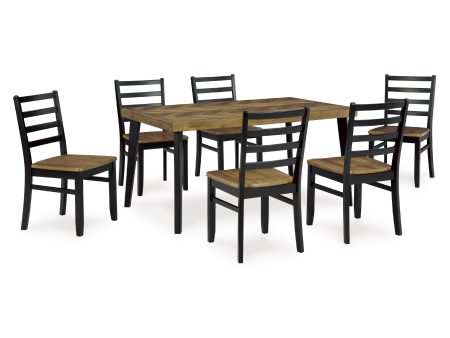 Signature Design by Ashley Blondon 7 pc Dinette D413-425 Fashion