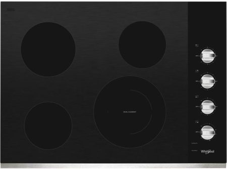 Whirlpool 30-inch Built-In Electric Cooktop WCE55US0HS For Sale