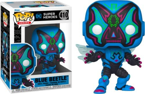 Funko 57414 POP Heroes Dia De Los DC- Blue Beetle Embalaje Deteriorado For Discount