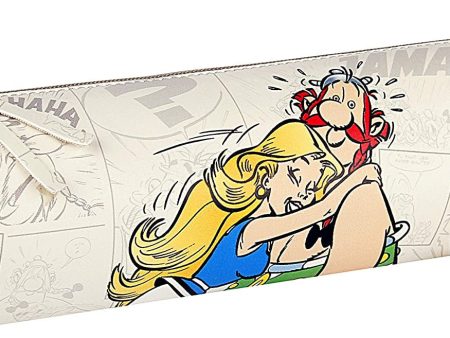 Clairefontaine 812951C Astérix Comics - Estuche redondo (6 x 21 cm, piel sintética), diseño de Obelix y falbala Online now