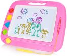 Sgile Pizarra Magnética Infantil, 42x32cm Grande Magnético Pintura de la Escritura Doodle Sketch Pad, Juguetes para Niños Infantiles, Rosa Embalaje Deteriorado Discount