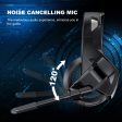 TedGem Auriculares, Auriculares con Microfono, Sonido Envolvente Estéreo Auriculares Gaming, 3.5mm Headset PC, LED Headphones PS4, Headset Gaming para PC Laptop Mac Online now